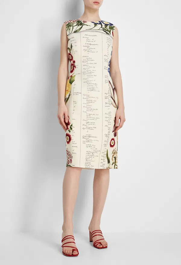 Шерстяное платье Oscar de la Renta 201FCW 120/9HJ Купить