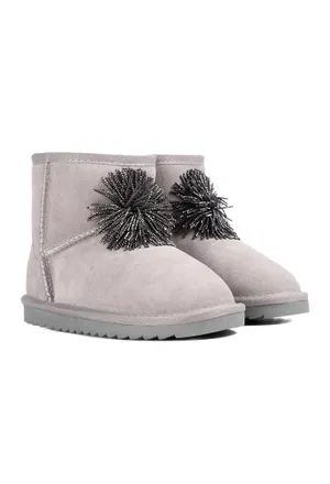 Замшеві півчобітки з хутром Colors of California YK075  221/87 Купити