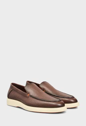 Шкіряні лофери Santoni 19296 126/0A3 Ціна