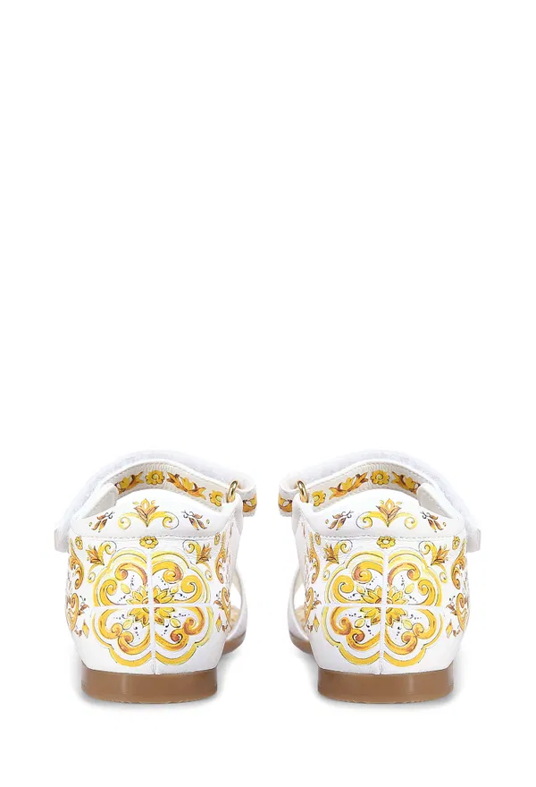 Шкіряні босоніжки  Dolce & Gabbana D20064 224/01p в Україні