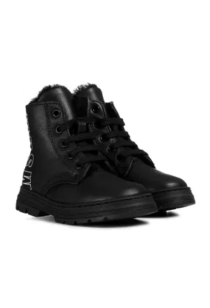 Шкіряні черевики з хутром MSGM 9094   221/02M Купити