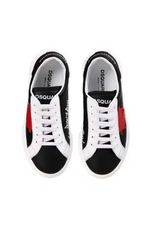 Шкіряні кеди Dsquared2 68565  221/02c оригінал