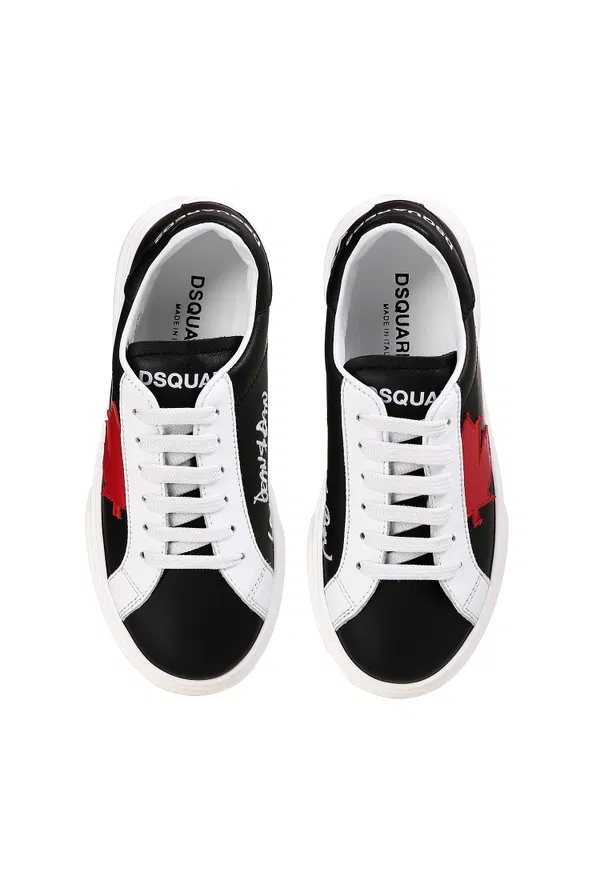 Шкіряні кеди Dsquared2 68565  221/02c оригінал