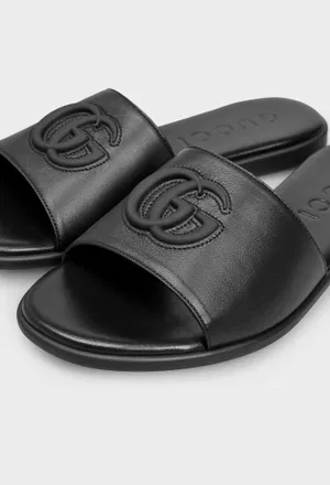 Кожаные шлепанцы NAPPA FARAN Gucci 874910 226/0A2 в Украине