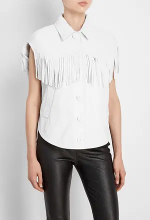 Шкіряний жилет MM6 Maison Margiela AN0036 220/0A1 оригінал