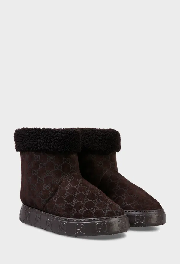 Замшевые угги с мехом Gucci 836561 225/0DWM Цена
