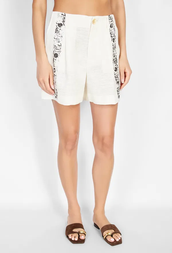Льняные шорты Alberta Ferretti A0310 126/9B1 в Украине