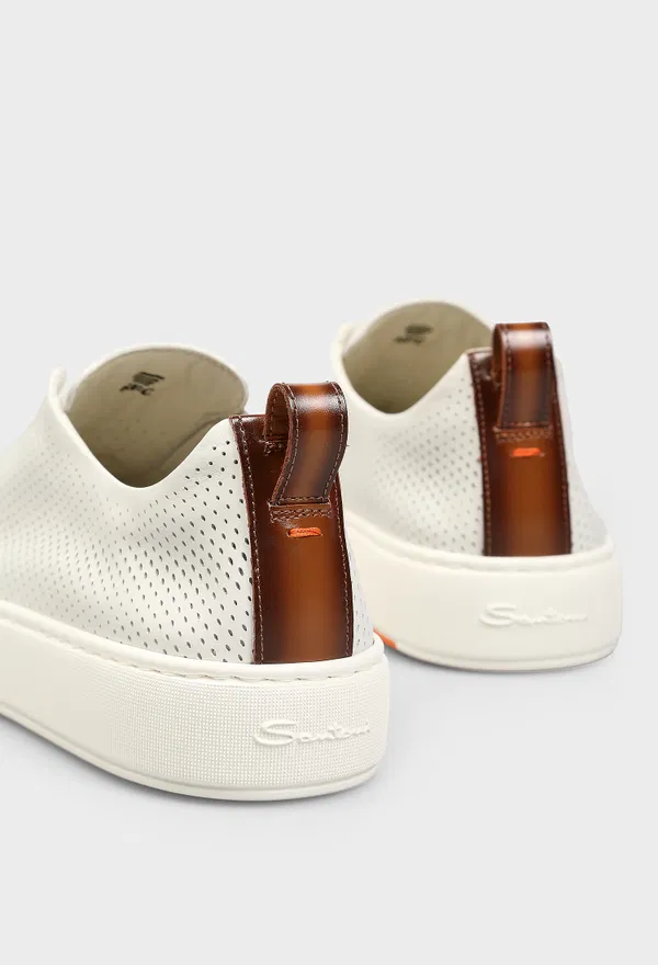Шкіряні кеди Santoni 22181 126/0A1 оригінал