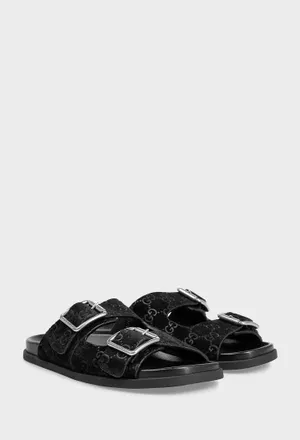 Замшеві слайдери Gucci 816380 125/0C2 Ціна