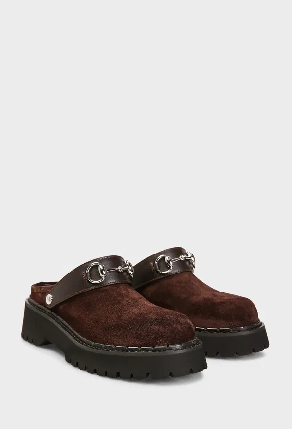 Замшеві сабо HORSEBIT Gucci 835829 225/0DW Ціна