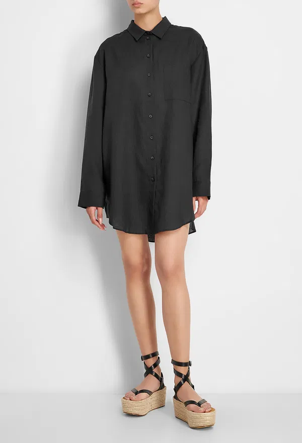 Льняная рубашка Asceno T018   123/92 Купить