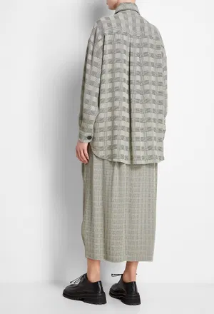 Рубашка Vika Gazinskaya 31718 FW20-1278 BLACK/ BEIGE CHECK 220 в Украине