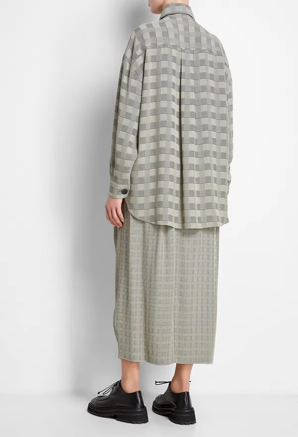 Рубашка Vika Gazinskaya 31718 FW20-1278 BLACK/ BEIGE CHECK 220 в Украине