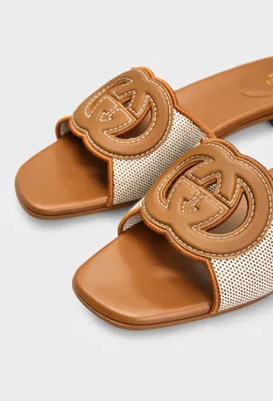 Кожаные шлепанцы Gucci 835723 125/1I3 в Украине
