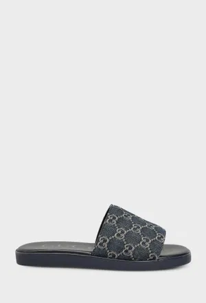 Шлепанцы TRENDY WASHED DENIM GG Gucci 871685 226/9AQ Купить