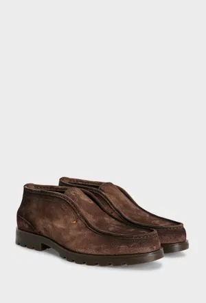 Замшеві дезерти з хутром Santoni 18891 224/0DWM Ціна
