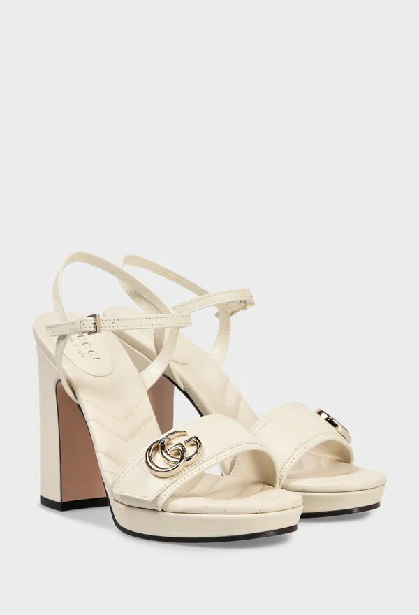 Кожаные босоножки DOUBLE G Gucci 853693 126/0AE Цена