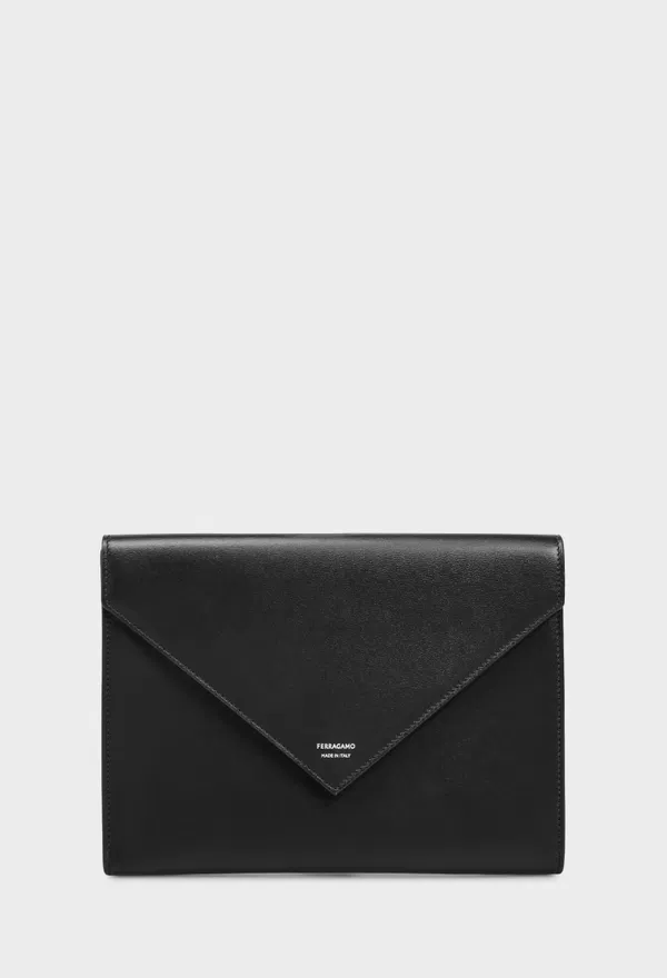 Кожаная борсетка DOCUMENT HOLDER FERRAGAMO 661698 226/0A2 Купить