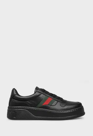 Кожаные кроссовки Gucci 848317 126/0A2 Купить