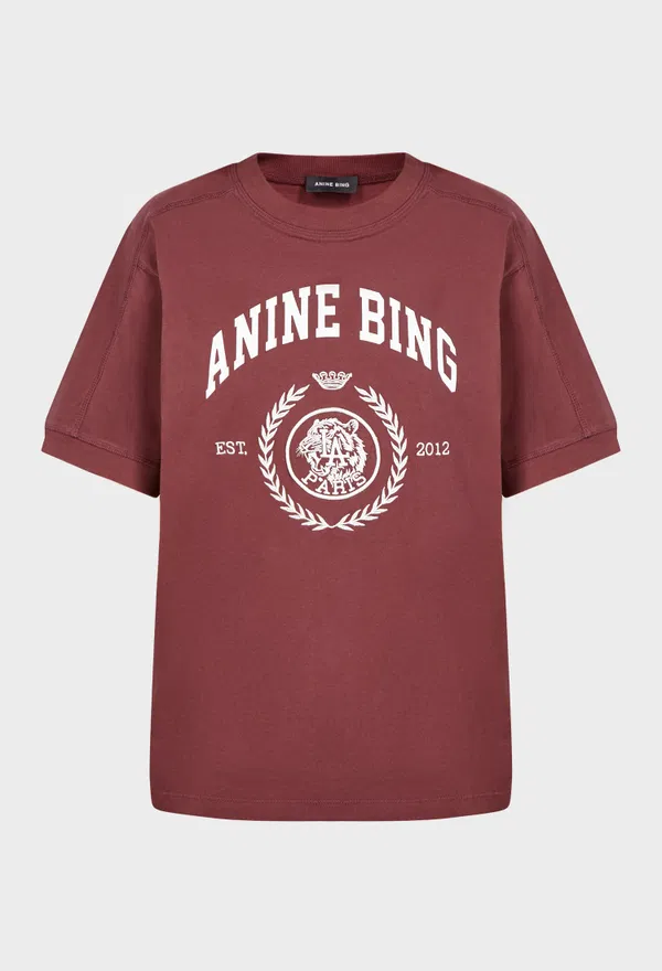 Бордовая футболка Anine Bing A0812695 226/9A5 Купить
