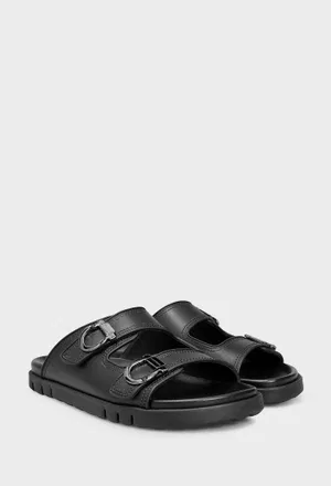 Кожаные шлепанцы COLLY FERRAGAMO 027970 125/0A2 Цена