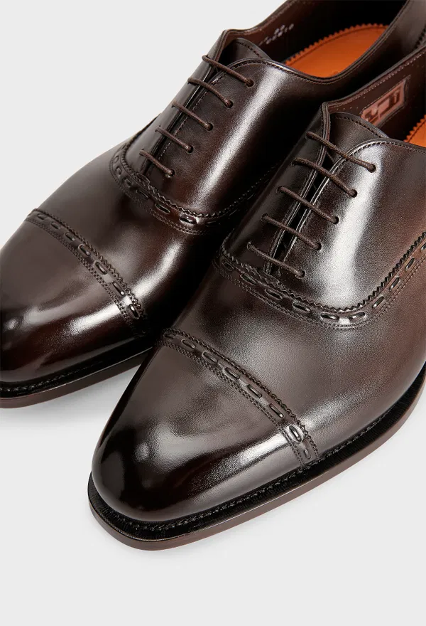 Шкіряні оксфорди Santoni 18885 224/0AW в Україні