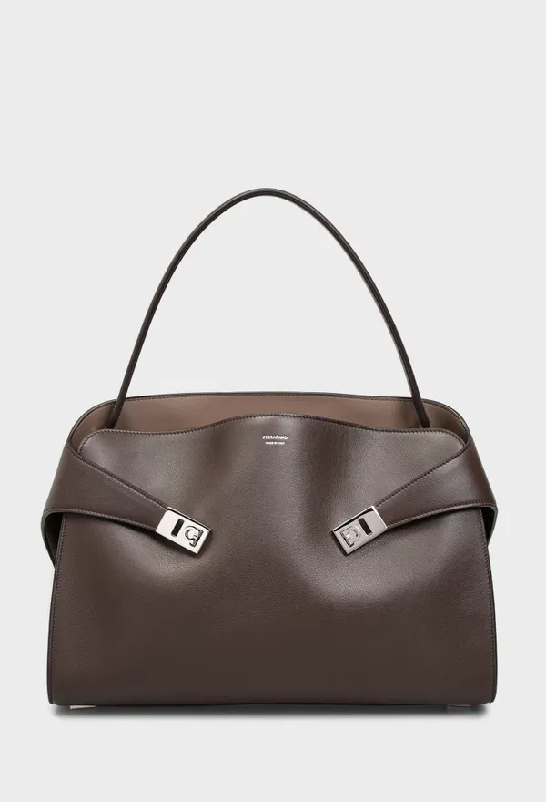 Кожаная сумка HUG SOFT SHOULDER FERRAGAMO 219939 226/0AW Купить