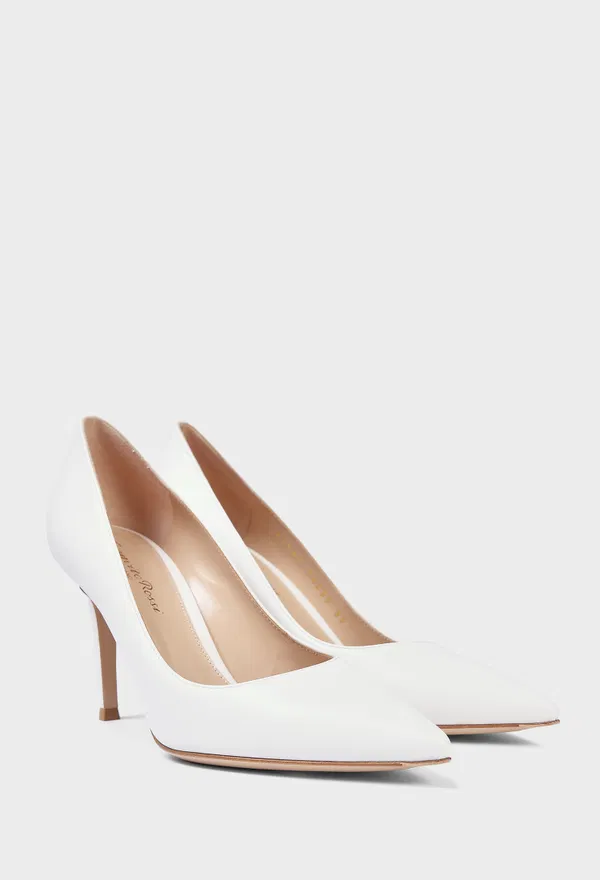 Кожаные лодочки 85 PUMPS Gianvito Rossi G24580 126/0A1 Цена