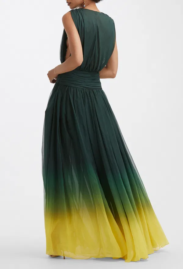 Шелковое платье Oscar de la Renta 22RN008OMH 122/9CH Купить