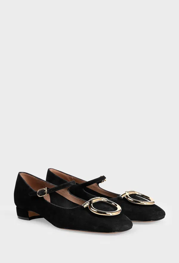 Замшевые мериджейн MAXI GANCINI FERRAGAMO 01K691 225/0D2 Цена