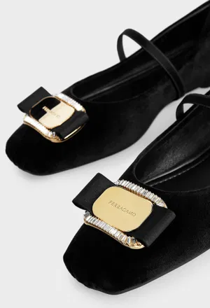 Замшевые балетки ZINA V FERRAGAMO 01J247 126/9A2 в Украине