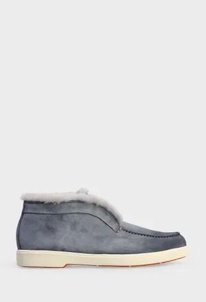 Замшевые дезерты с мехом Santoni 58457 225/0DGM Купить