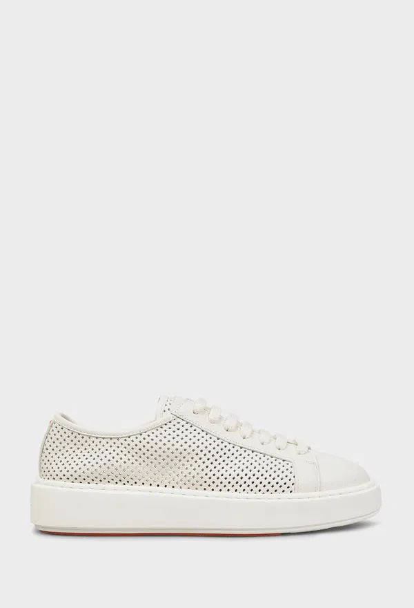 Кожаные кроссовки Santoni 61502 126/0A1 Купить
