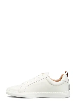 Детские белые кожаные кроссовки Chloé C2088  126/01c Цена