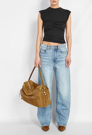 Чорна футболка alexanderwang 1CC3261352 226/9A2 Ціна