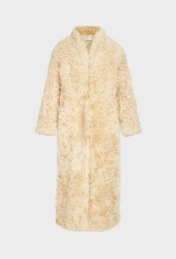 Пальто з овечої шкіри з хутром ALMADA LABEL 6552 226/3A6 оригінал