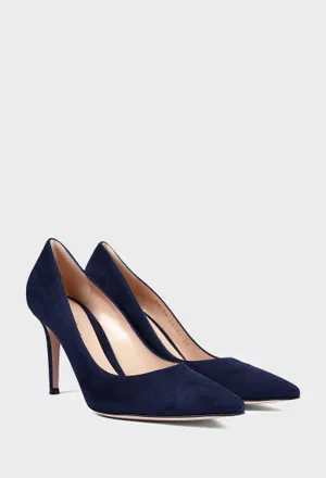 Темно-синие замшевые лодочки GIANVITO 85 Gianvito Rossi G24580 226/0DQ Цена