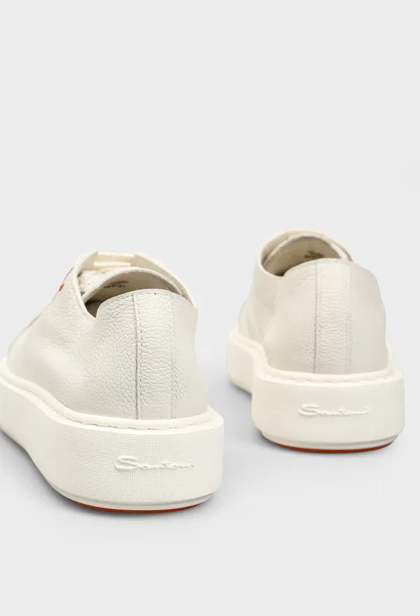 Кожаные кеды Santoni 61322 126/0A1 оригинал