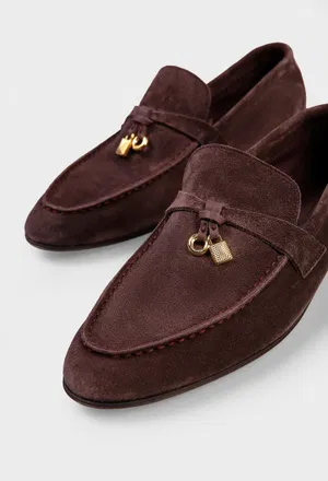 Замшевые лоферы JOAN CHARMS Loro Piana FAQ9903 126/0D3 в Украине