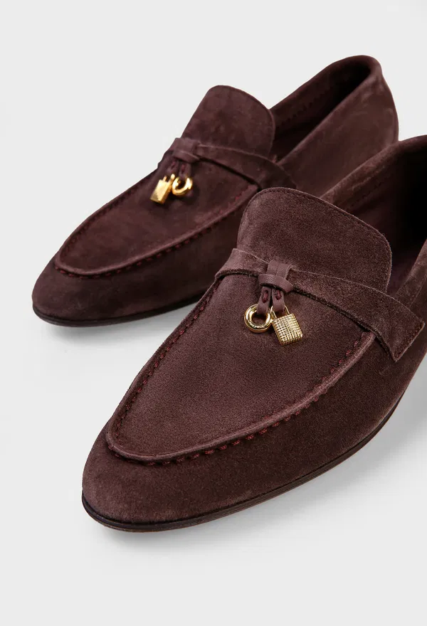 Замшевые лоферы JOAN CHARMS Loro Piana FAQ9903 126/0D3 в Украине