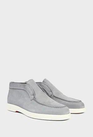 Жіночі сірі дезерти з нубуку Santoni 58458 226/0E7 Ціна