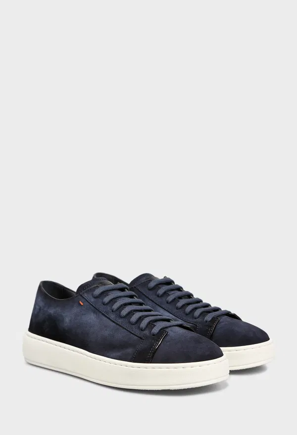 Замшевые кеды Santoni 21571 126/0DQ Цена