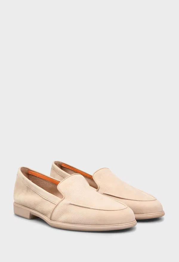 Лоферы из нубука Santoni 72051 126/0EP Цена