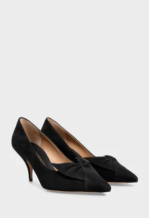 Замшевые лодочки BOW PUMP FERRAGAMO 01K026 225/0D2 Цена