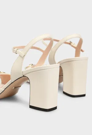 Кожаные босоножки HORSEBIT Gucci 812292 126/0AE оригинал