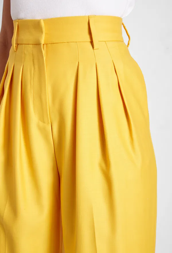 Шерстяные брюки Emilia Wickstead 27603 AW19-RTW-05-071 6230-YELLOW 219 фото