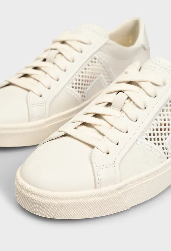 Кожаные кеды Santoni 61346 126/0A1 в Украине