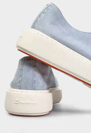 Замшевые кеды Santoni 61355 126/0DG оригинал