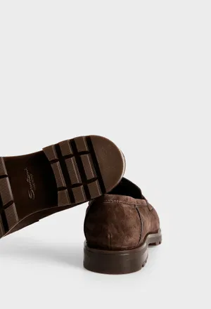 Замшеві лофери Santoni 18610 224/0D3M в Україні