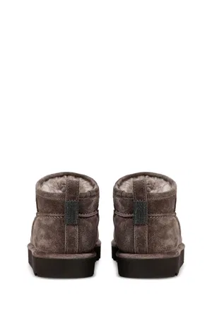 Замшеві черевики з хутром Brunello Cucinelli 1G405  225/83M в Україні
